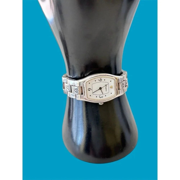 BRIGHTON SORRENTO Watch Silver tone Square Ornate Bracelet New Battery - Picture 1 of 5